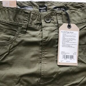 prAna Double Peak  Shorts Mens 28  8" Inseam Green NWT‎